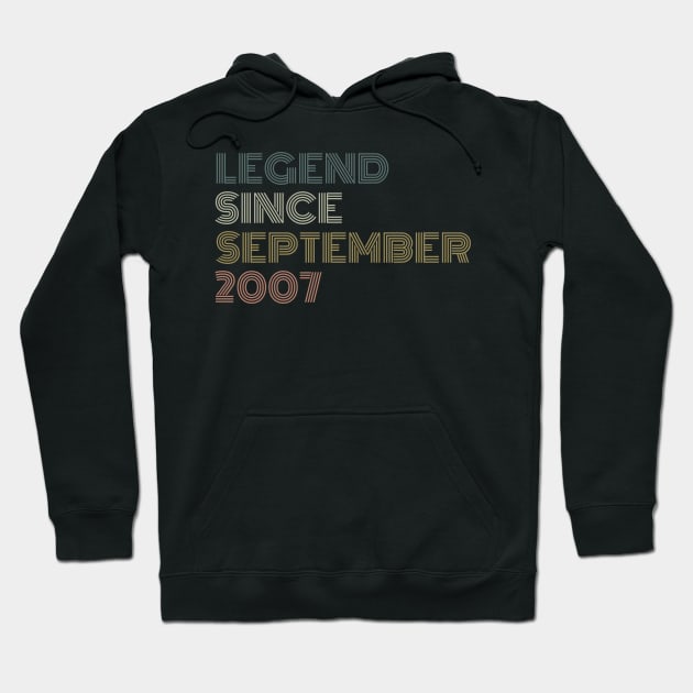 Legend Since September 2007 Hoodie by undrbolink